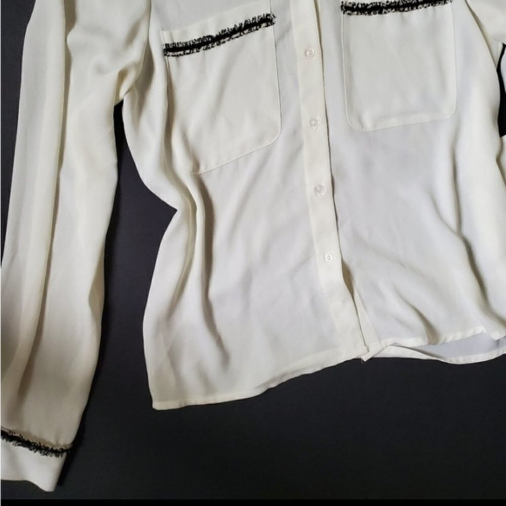 Zara Basic Whitebutton Down Blouse - image 4